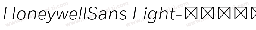 HoneywellSans Light字体转换
